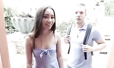 Aria Lee's Scorching Vacation Girlfriend Threesome