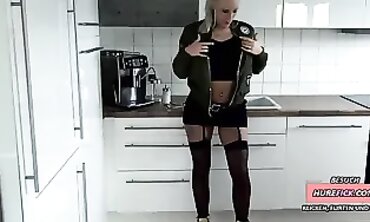 Lara Cumkitten: Hardcore Strap-On Fuck at the Station