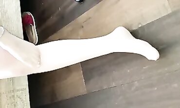 Princess Teases in Nylons and Mules