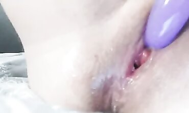POV: Skinny Russian Girl Gets Wet With Vibrator