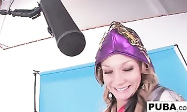 Nikki Sneaks Backstage to Seduce a Gigantic African Security Guard