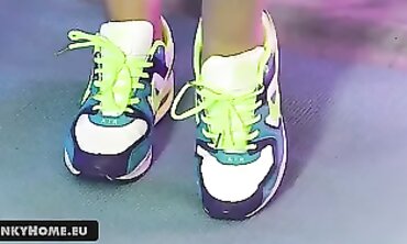 Blonde Emily's Sneaker Bondage Fetish