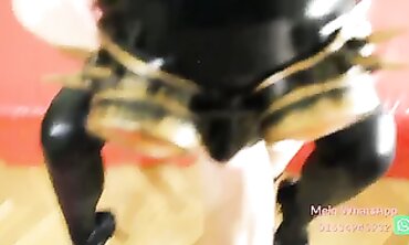 POV Blowjob From a Masked Milf Mom in Latex