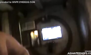 Amateur Asian Girl in Homemade POV Threesome