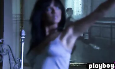 Ash-Blonde MILF Bombshell Performs a Solo Striptease