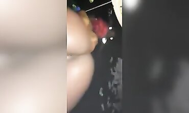 Petite African Dancer Gives Rough Backroom Service