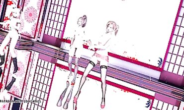 MMD: Mai's Exclusive Nude Striptease Dance