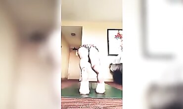 MILF MsYogaXxx Performs Sensual Naked Yoga
