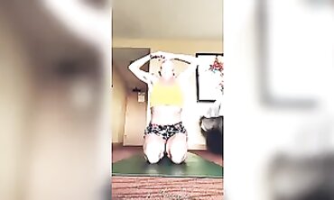 MILF MsYogaXxx Performs Sensual Naked Yoga