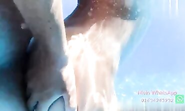 POV Cougar MILF Gets a Poolside Fuck Fest