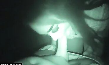 German Bitch Swallows Deep Throat in Night Parking Lot