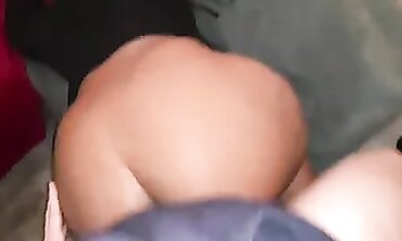 Dark-Skinned MILF Takes a Thick Cock in the Slums