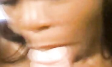 POV Interracial Blowjob With African Beauty