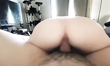 POV Reverse Cowgirl Creampie with Devin and Brandy