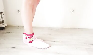 Pink's Dark Lingerie and Rosy Socks Pedicure Prep