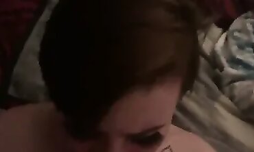 Dyke Girlfriend's First Beef Whistle in Rough Interracial Threesome