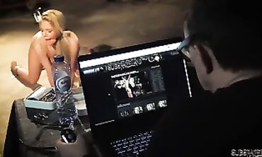 Blonde Bound in Latex for an Intense Anal Punishment