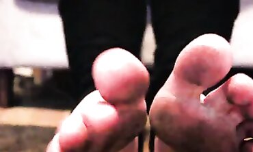POV Redhead Footjob: Licking and Sounding Her Naughty Feet