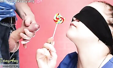 Blindfolded Taste Game Surprise Blowjob