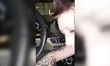 POV: Tattooed Milf Gets Throated by Big Black Cock
