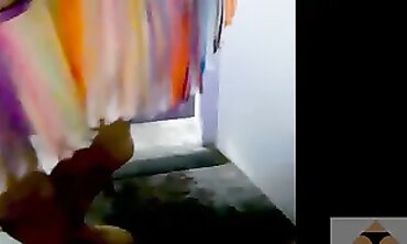 POV Latina MILF Blowjob & Sex at Electronic Party Restroom