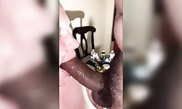 Amateur BBW Takes a BBC Blowjob