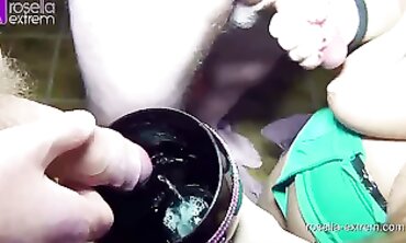 Rosella Gets Drowned in a Cum, Drool and Piss Cocktail