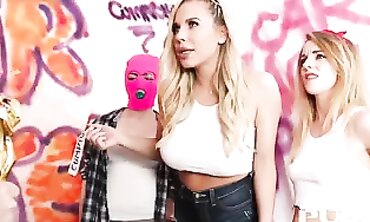Leya Falcon Getting Initiated The Group By Being Double-penetrated