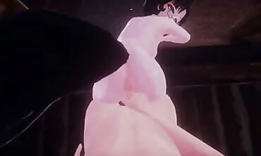 POV: Monster Anal Creampie on Balcony