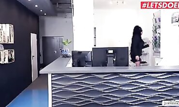 Busty German Secretary Jacky Lawless Gets Office Fuck
