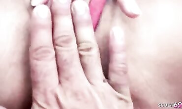 barely legal Man Tempts 75yr mature Older Nymph to Outside Romped near