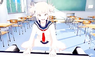 Himiko Toga Gets Rough Hardcore Blowjob and Footjob
