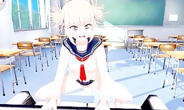 Himiko Toga Gets Rough Hardcore Blowjob and Footjob