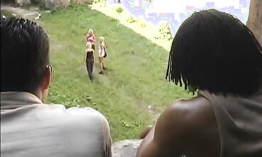 Sandy Knight And Nikki Sun Gulp Jism Outdoors