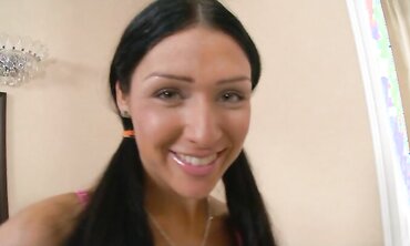 Caitlin's Culo Guzzles A Gigantic Uncircumcised Fuckpole two