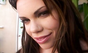 Gia Paloma Swallows Some Testicle Tonic And Gets Poked Outside