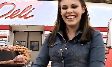 Gia Paloma Swallows Some Testicle Tonic And Gets Poked Outside
