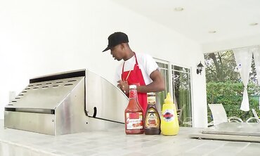 Gang Hookup, Hand-Job, Rear End, Facial Cumshot Cum-Shot, Deep Facehole, BIG BLACK COCK, Ample Trunk, Dark-Hued on Dark-Hued, Suck Off, Cowgirl, Smallish Udders