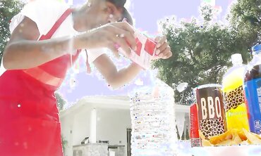 Gang Hookup, Hand-Job, Rear End, Facial Cumshot Cum-Shot, Deep Facehole, BIG BLACK COCK, Ample Trunk, Dark-Hued on Dark-Hued, Suck Off, Cowgirl, Smallish Udders