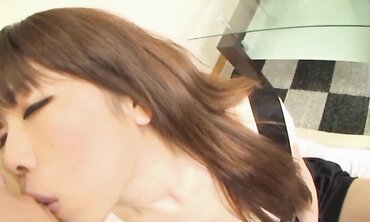 Pretty Japanese Arisa let the fellow do whatever he satiates with him two