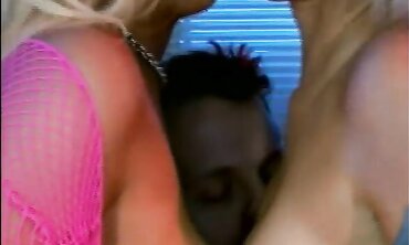 Towheaded Girls Candy Manson and Tiffany Price Fellate and Shag A Fat Lollipop Together