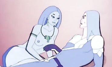 Retro Anime MILF Goddess Deep Throat Blowjob