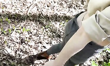 Wild Outdoor Woods Fuck With Amateur Redhead KleoModel