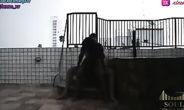Intercourse in the Rain - Clothes on the Line