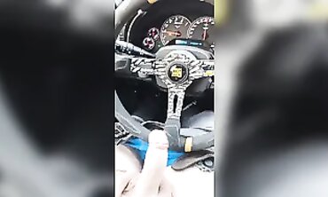 Snapchat Shenanigans: Driving with My Man-meat Out