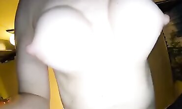 POV: My Blonde MILF Fiancée Shows Off Her Bouncing Boobs