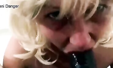 Angel Fowler Takes a Massive African Cock in Her Mouth