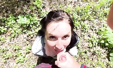 POV Blowjob While Husband Calls