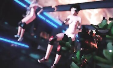 Princess MMD: Busty Milf Squirting Orgy in Public