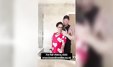 British Brunette TikTok Dance Challenge Turns Into Rough Mirror Fuck